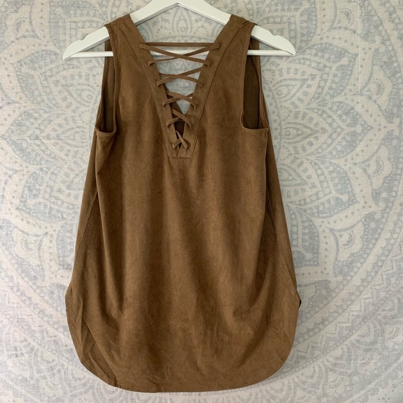 CATO Brown Tank Top Small - Picture 3 of 4